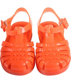 Orange sandals for kids
