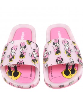Sandali rosa per bambina con Minnie Mouse