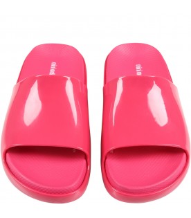 Fuchsia sandals for girl