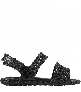 Black sandals for girl