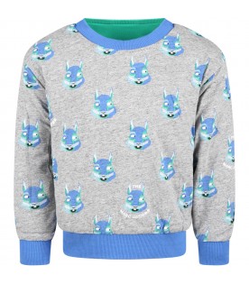 Multicolor sweatshirt for boy with rabbits