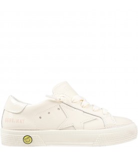 Ivory ''May'' sneakers for girl with logo