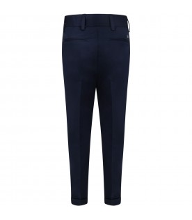 Blue pants for boy with logo