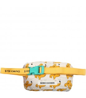 Ivory bumbag for boy with dogs