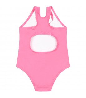 Fuchsia swimsuit for baby girl