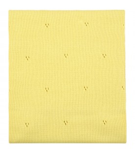 Yellow blanket for baby kids