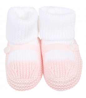 Multicolor baby-bootee for baby girl