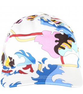 White hat for gitrl with print