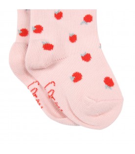 Pink socks for girl