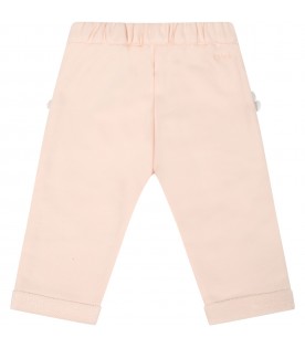 Pink sweatpant for baby girl