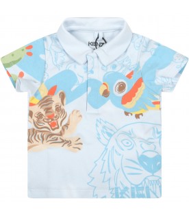 Multicolor set for baby boy with parrots