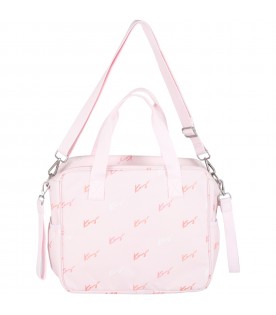 Pink changing bag for baby girl