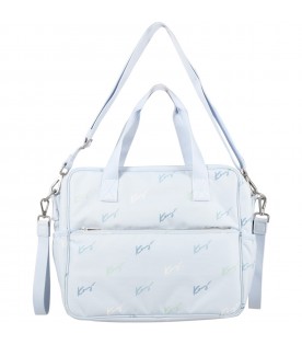 Light blue changing bag for baby boy