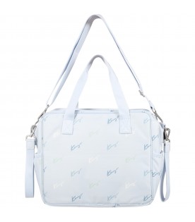 Light blue changing bag for baby boy