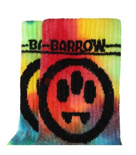 Multicolor socks for kids with logo
