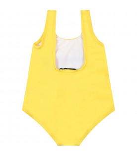 Costume giallo da bagno per neonata