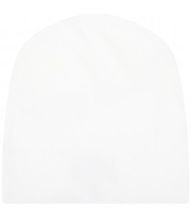 White hat for baby kids with rainbow