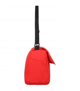 Red changing bag for baby kids with Teddy Bear
