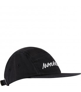 Black hat for kids with white logo