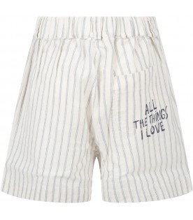Multicolor short for boy with logo