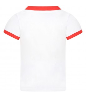 White t-shirt for kids with sandwich