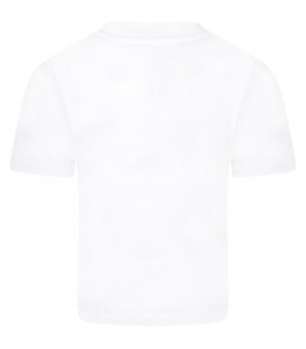White t-shirt for kids with smile