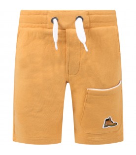 Yellow short for boy with shoe