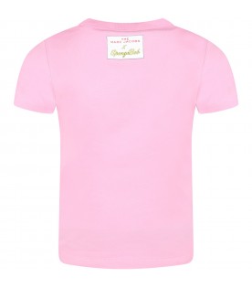Pink t-shirt for girl with Spongebob