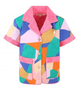 Multicolor shirt for kids with logo