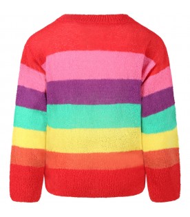 Maglione multicolor per bambini con logo