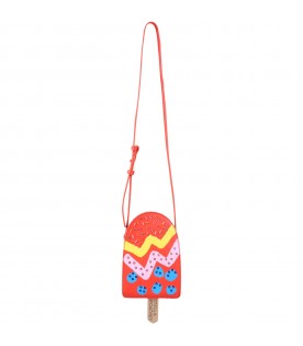 Red bag for girl with ice cream
