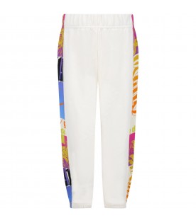 Ivory sweatpants for kids with The Beatles