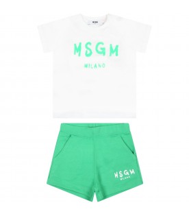 Multicolor suit for baby kids with logo