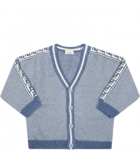 Multicolor cardigan for baby boy with double FF