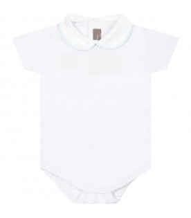 White body for baby boy with light blue details