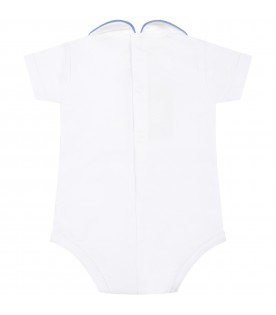 White body for baby boy with azure details
