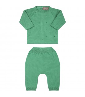 Green suit for baby kids