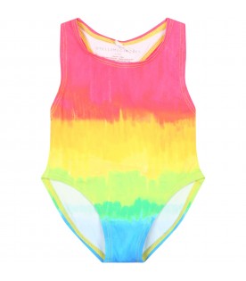 Multicolor swimsuit for baby girl