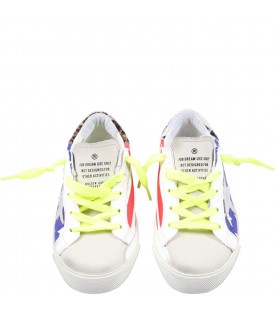 Multicolor ''Super star'' sneakers for kids