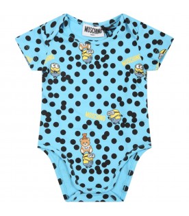 Multicolor set for baby boy with Minions and Teddy Bear