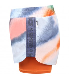 Multicolor short for girl with spots