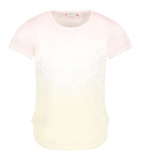 Multicolor t-shirt for girl with logo