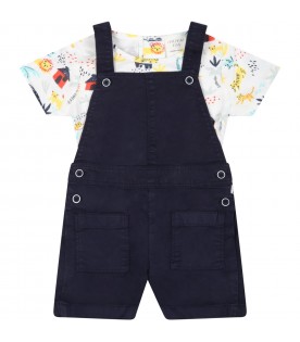 Multicolor set for baby boy with prints
