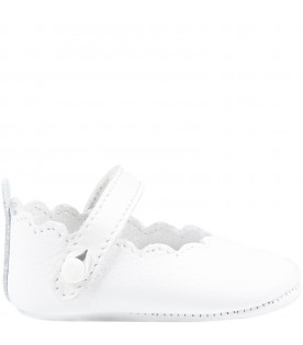 White ballet-flats for baby girl