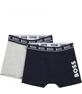 Multicolor set for boy with logos