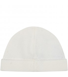 Ivory hat for baby boy