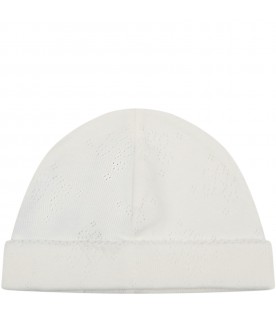 Ivory hat for baby boy