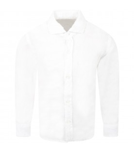White "Giava" shirt for boy