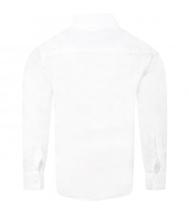 White "Giava" shirt for boy