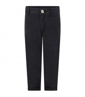 Blue trouser for boy with logo
